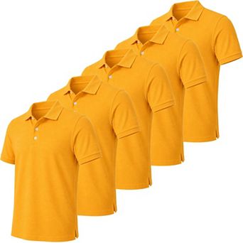 Galaxy by Harvic Boy's School Uniform Polo-5 Pack