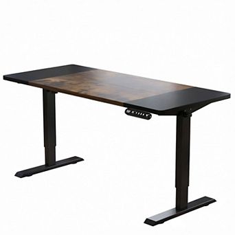 KTMBDW 63"×30" Height Adjustable Electric Standing Desk, Sit Stand up Desk, Memory Computer Desk