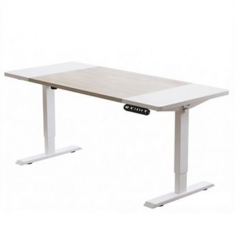 KTMBDW 63"×30" Height Adjustable Electric Standing Desk, Sit Stand up Desk, Memory Computer Desk