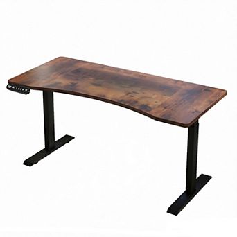 KTMBDW Electric Standing Desk Adjustable,63×30 Inch Sit Stand Computer Desk with 4 Height Adjustment