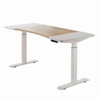 KTMBDW Electric Standing Desk Adjustable,63×30 Inch Sit Stand Computer Desk with 4 Height Adjustment