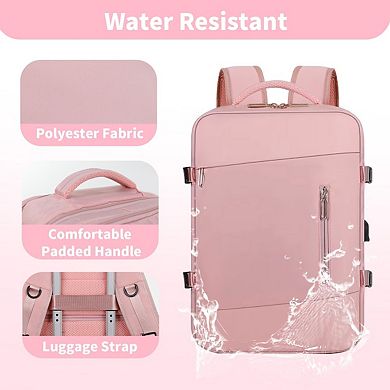 Travel Laptop Backpack 15.6 Inch Expandable Business Bag 40L Cabin