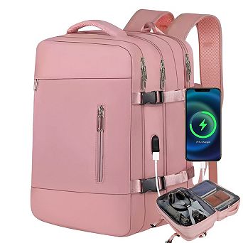 Travel Laptop Backpack 15.6 Inch Expandable Business Bag 40L Cabin