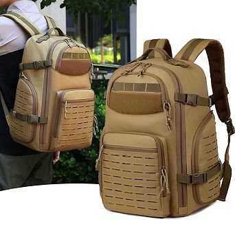 Men's Military Tactical Backpack 18 Inch Waterproof Mountaineering Travel Bag For Outdoor Hiking