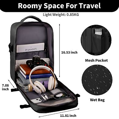Travel Backpack For Women 15.6 Inch Laptop College Bookbag Large Capacity Computer Backpacks