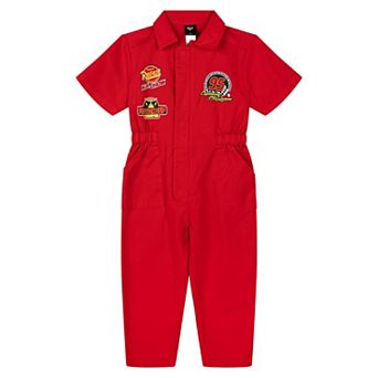 Disney Cars Lightning McQueen Racing Cosplay One Piece Coverall