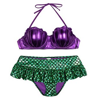Disney The Little Mermaid Princess Ariel 2 pc Swimwear Bikini Set