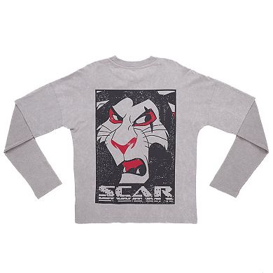 Disney Lion King Scar Long Sleeve Layered T-Shirt