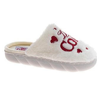 Coca-Cola Diet Coke Women's Plush Slippers, Cozy Faux Fur Indoor House Shoes (Ladies)