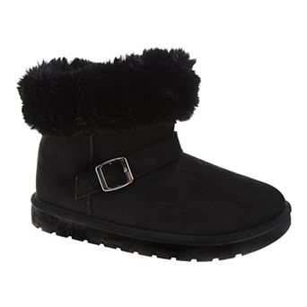 Avalanche Women's Faux Suede Winter Ankle Boots, Faux Fur Lined Boots with Non-Slip Sole (Ladies)