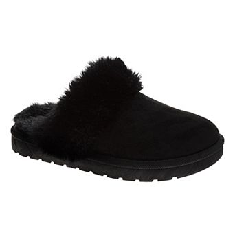 Avalanche Women's Faux Fur Clog Slippers, Memory Foam Slippers for Indoor and Outdoor Wear (Ladies)
