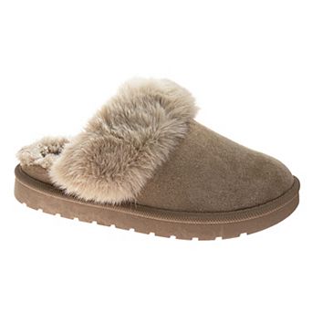 Avalanche Women's Faux Fur Clog Slippers, Memory Foam Slippers for Indoor and Outdoor Wear (Ladies)