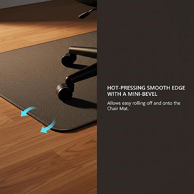 Office Chair Mat For Hardwood Floor Heavy Duty Non Slip PVC Protector