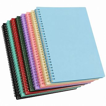 Thick Plastic Hardcover College Ruled Notebook Waterproof Thick Paper For Study Work Travel