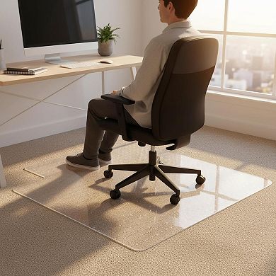 Office Chair Mat For Low Pile Carpet Clear With Lip 36x48