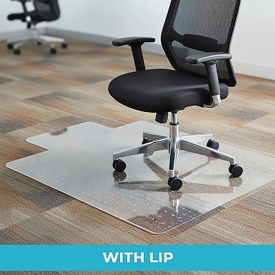 Office Chair Mat For Low Pile Carpet Clear With Lip 36x48