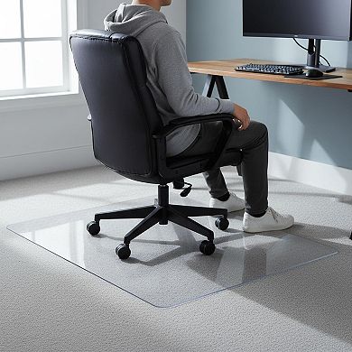 Office Chair Mat For Low Pile Carpet Clear With Lip 36x48