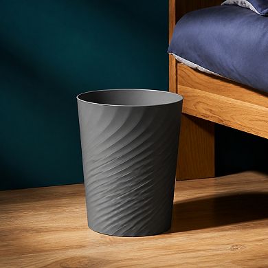 Compact Plastic Waste Bin Modern Decor Multi Use For Home Office Dorm