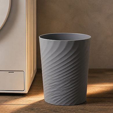 Compact Plastic Waste Bin Modern Decor Multi Use For Home Office Dorm