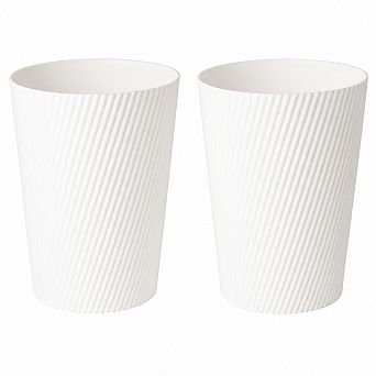 Round Plastic Wastebaskets For Bathroom Kitchen Office Dorm Laundry Room