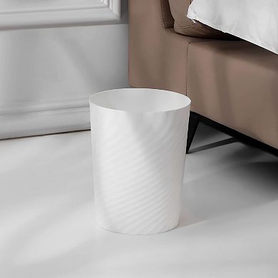 Plastic Small Trash Can 2 Pack Sturdy Easy Clean For Bathroom Kitchen Office Dorm