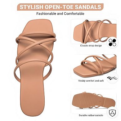 Women's Flat Cross Sandals