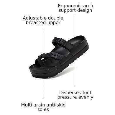 Women's Buckle Slide Sandals
