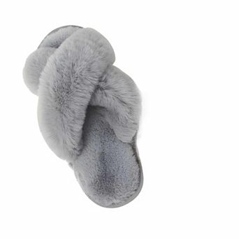 Women's Fuzzy Slip On Slippers