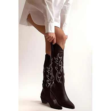 Women's Embroidered Cowboy Boots