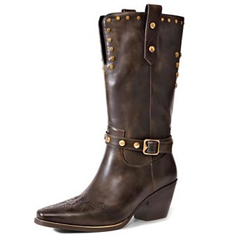 Classic Cowgirl Riding Boots