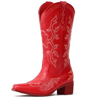 Embroidered Western Style Boots