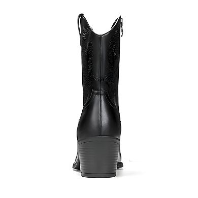 Stitched Western Style Boots