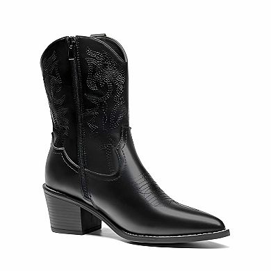 Stitched Western Style Boots