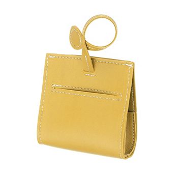 Leather Dog Poop Bag Holder, Portable Reusable Waste Bag Dispenser for Leashes & Roll Bags
