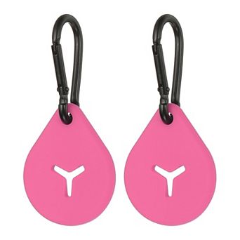 2 pc Silicone Dog Poop Bag Clip Holder, Hands-Free Lightweight Dispenser for Leash & Carrier