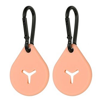 2 pc Silicone Dog Poop Bag Clip Holder, Hands-Free Lightweight Dispenser for Leash & Carrier