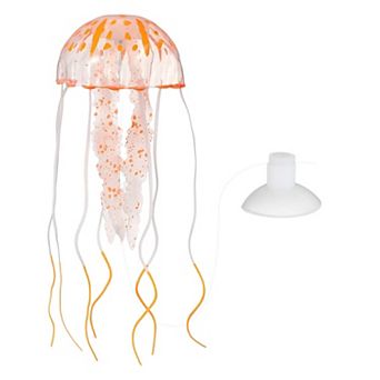 1 pc Glowing Silicone Jellyfish Aquarium Decorations, Fake Fish Tank Ornaments
