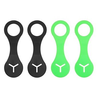 4 pc Silicone Dog Poop Bag Clip, Hands-Free Lightweight Poop Bag Holder for Leash & Dispenser
