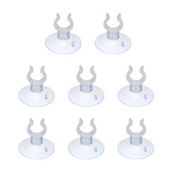 8 pc Aquarium Suction Cups, Clips & Holders for Airline Tubing, Fish Tank Moss Binding