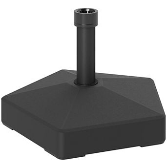 Outsunny Patio Umbrella Base Umbrella Stand, Sand/Water Filled