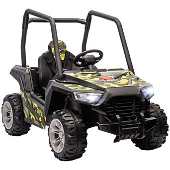Qaba 12V Kids Electric Car with Parent Remote Control, Spring Suspension