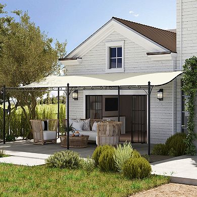 Outsunny 10' x 20' Outdoor Pergola Canopy, Metal Patio Canopy,