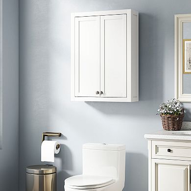 HOMCOM Bathroom Wall Cabinet Medicine Cabinet with Adjustable Shelves