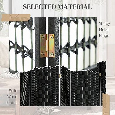 HOMCOM 8 Panel Room Divider, Folding Screen, 5.6',
