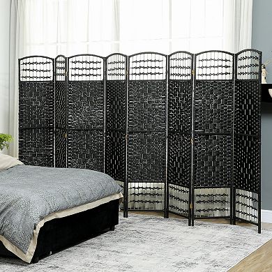 HOMCOM 8 Panel Room Divider, Folding Screen, 5.6',