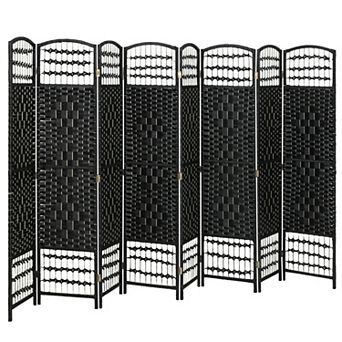 HOMCOM 8 Panel Room Divider, Folding Screen, 5.6',