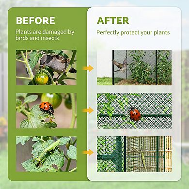 Outsunny 6ft x 4' x 6' Crop Cage, Plant Protection Tent