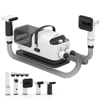 PawHut 5 in 1 Dog Grooming Vacuum & Dryer w/ Clipper for Shedding Pet Hair