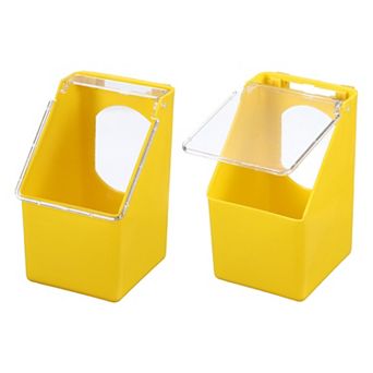 No-Mess Hanging Bird Feeder, Parakeet Cage Accessory for Food & Water, for Pigeons & Small Pets