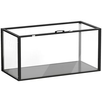 PawHut Large Acrylic Hamster Cage, Chewproof Guinea Pig Cage